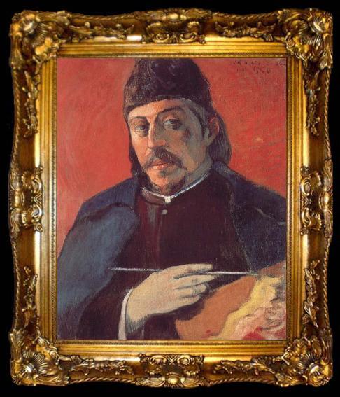 framed  Paul Gauguin Take a palette of self-portraits, ta009-2
